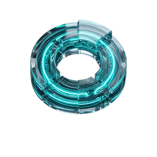 Logo OreolDev — anneau holographique